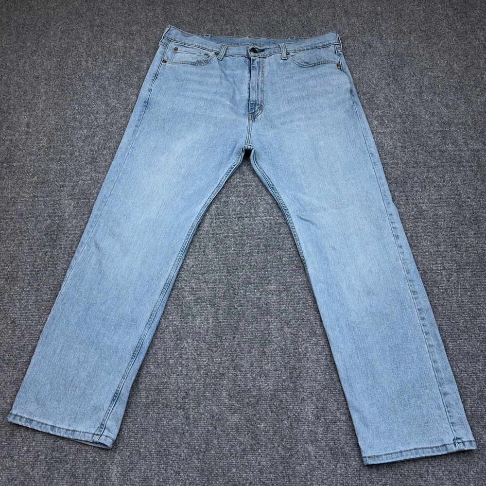 Levi's 505 Jeans Mens 38x29 Golden Top Light Wash Regular Straight Stretch Denim